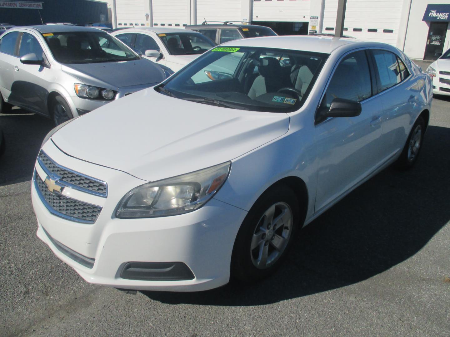 2013 WHITE Chevrolet Malibu LS (1G11B5SA4DF) with an 2.5L L4 DOHC 16V engine, 6-Speed Automatic transmission, located at 1254 Manheim Pike, Lancaster, PA, 17601, (717) 393-9133, 40.062870, -76.323273 - Photo#0